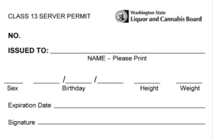 Sample of the Class 13 Server Permit