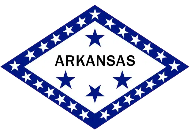 Arkansas Bartending License state emblem with stars