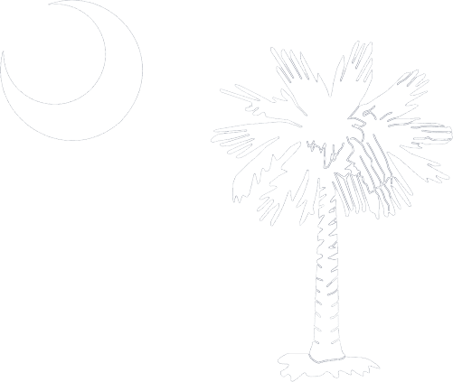 South Carolina palmetto tree and crescent moon emblem