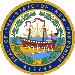 New Hampshire State Seal logo used for New Hampshire Bartending License Training requirements