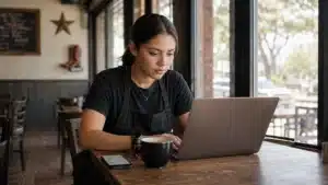 Texas Food Handler 30 day rule — Texas restaurant new hire reviewing a calendar with a certification deadline marked